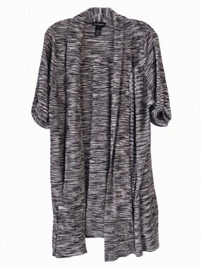 Lane Bryant Open‑Front Shrug – 18/20 – Gray